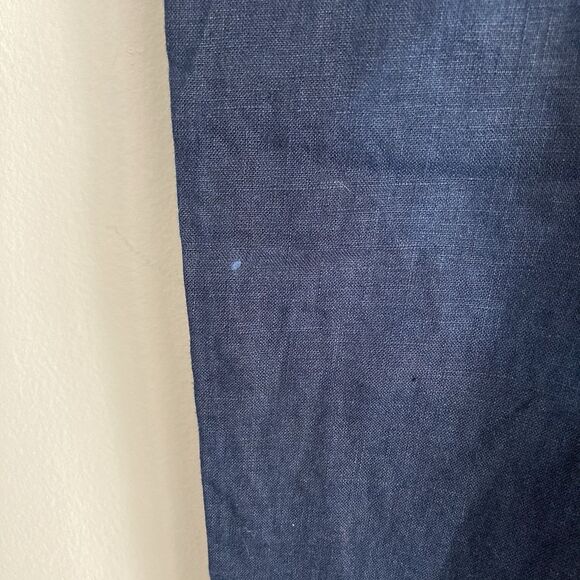 Athleta Womens Navy Blue Cabo Linen Jogger Pants Size 8 Pull On Casual Leisure - Picture 6 of 11